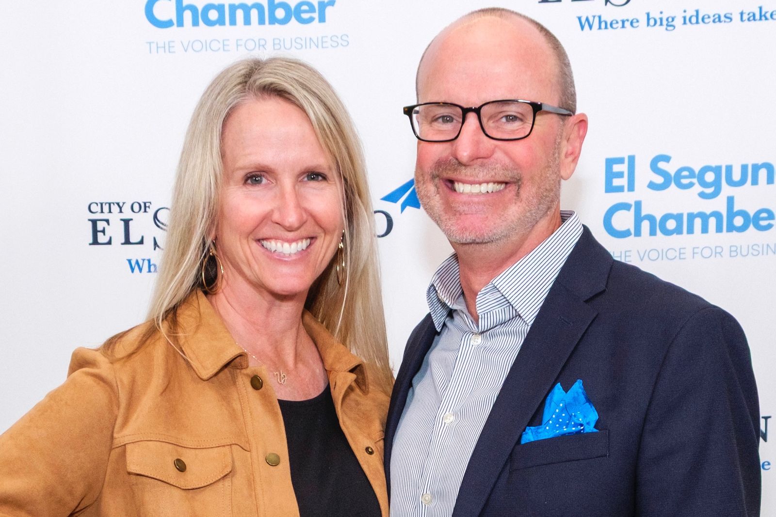 Ryan Baldino and Kara Baldino at the 2025 El Segundo State of the City Address.